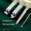 Nail Clipper & Angled File Set with Ear Pick - Manicure Tools for Women
