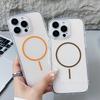 KEYSION HD Transparent Magnetic Wireless Charge Phone Case for MagSafe for iPhone 11 12 Pro Max Hard Clear Cover