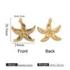 Turtle Starfish Conch Inlaid shell Stainless Steel Pendant For Women Summer Beach-style DIY Making Charm Fashion Jewelry