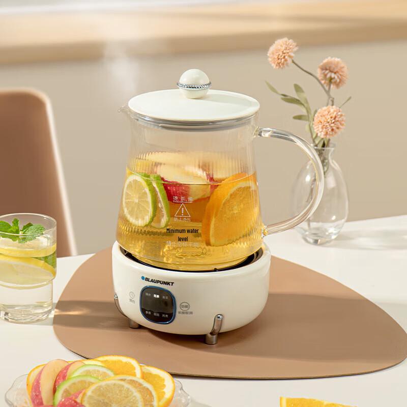 Sapphire 1.2L Glass Health & Tea Pot