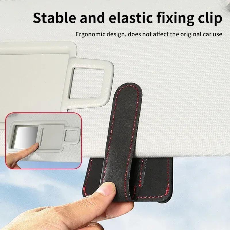 -Car Glasses Clip Sun Visor Card Glasses Holder Cars Accessories For BMW Motorsport X1 X3 X5 E39 E46 E90 F20 E60 F30 E36 F10 E87