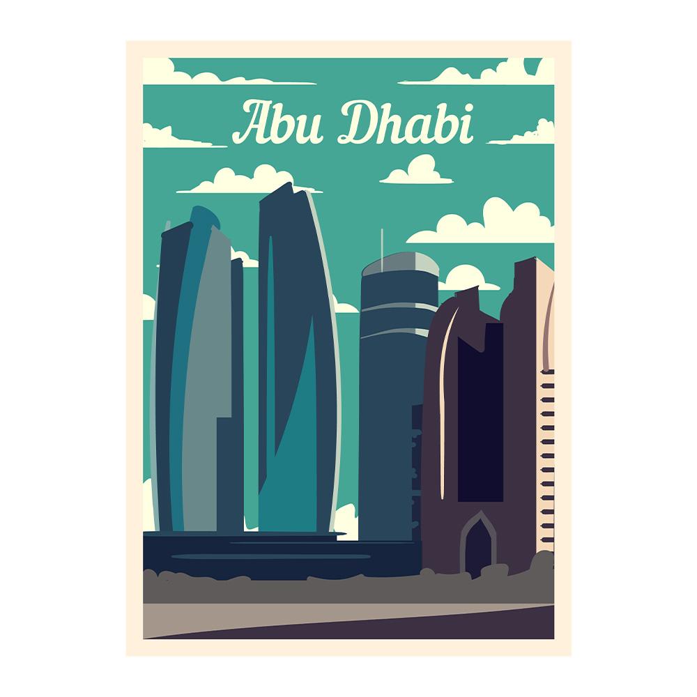 

World Cities Travel Poster Rome Sydney Paris Dubai Retro Prints Landmark Architecture Vintage Room Home Art Wall Decor Painting 20x30cm