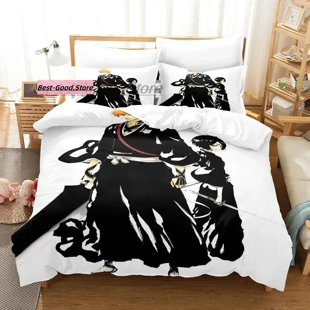 Bleach Kuchiki Rukia Bettwäsche Set Einzelbett Twin Full Queen King Size Bettset Aldult Kind Schlafzimmer Bettbezug Sets 3D Druck Anime 2022