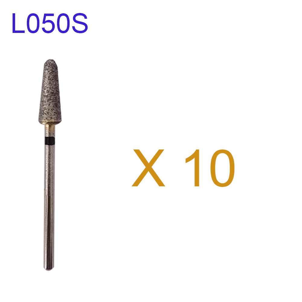 10 Pcs/Box Dental Hp Sintered Diamond Burs Kit Universal Dental Dentistry Burs Cutting Drills Dentist Lab Material Steel Prepare