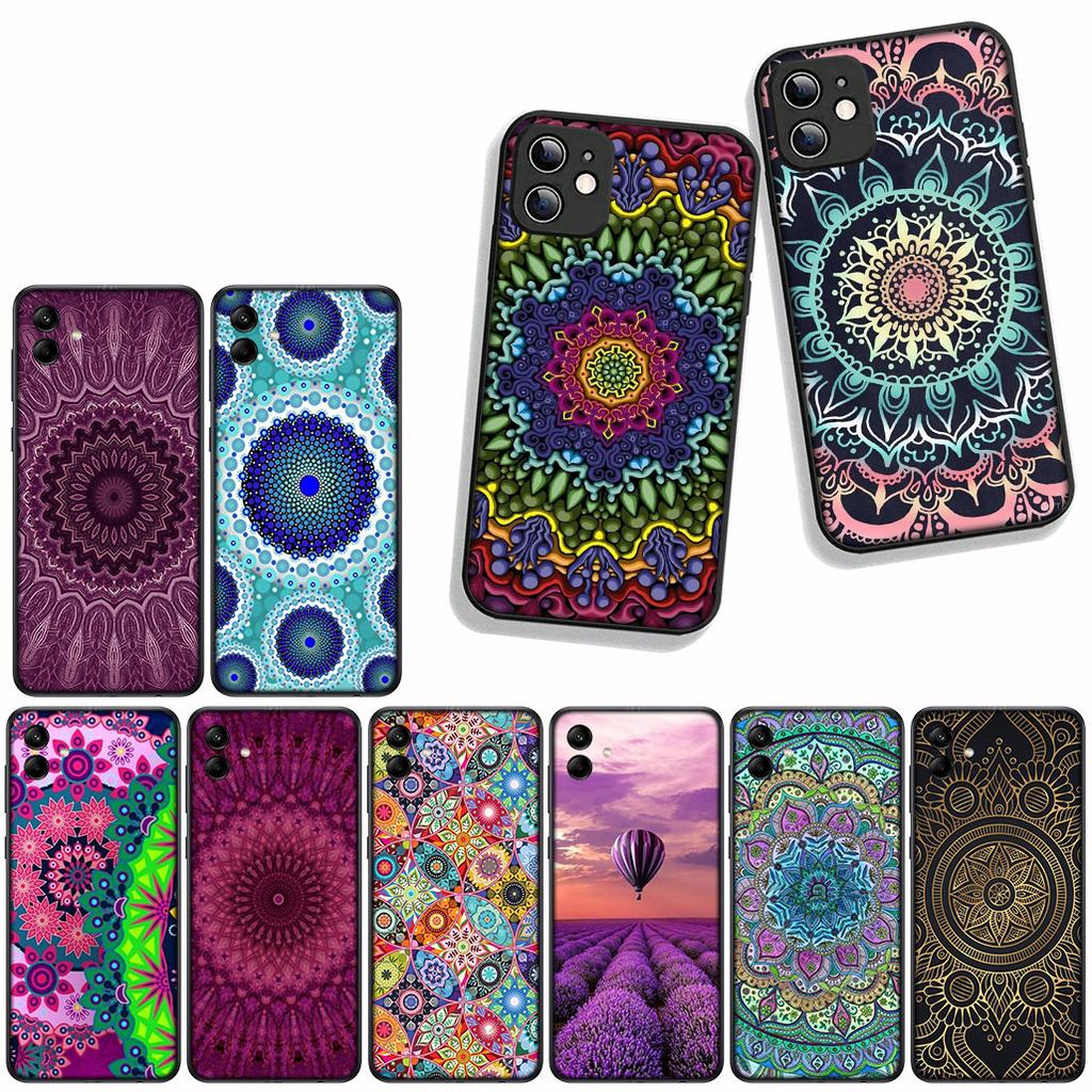 For Samsung Galaxy A07 A13 A12 A23 A50 A51 A52 A53 A70 A71 A72 A04 Note 20 9 8 10 Case Floral Paisley Flower Mandala Texture