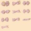 Korean Handmade Pink Bow Hair Clips for Girls