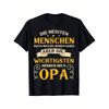 Men'S Funny German Grandpa & Grandson Family Quote T-Shirt | Black with Yellow Print, Casual Round Neck, Long Sleeve, All-Season Comfort Fit for
