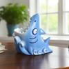 Cartoon Shark Pen Holder Creative Stationery Storage Box Study Room Resin Pen Holder  School
