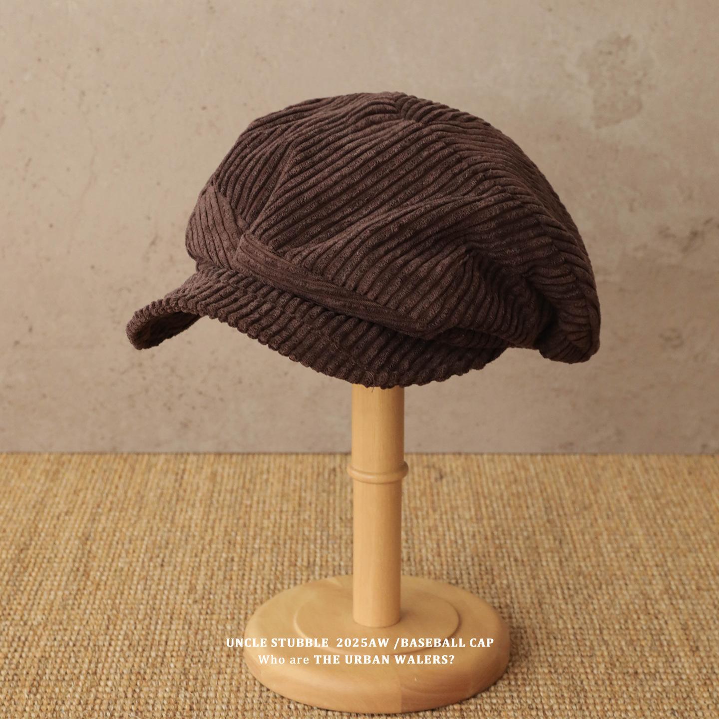 

Осенне-зимние новые вельветовые кепки газетчика для мужчин и женщин, японские ретро литературные мятые шляпы художника, нишевые береты One size