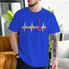 Unisexs Vintage Guitar Heartbeat TShirt Retro Music TShirts Hip Hop Streetwear Casual Short Sleeve Tops Guitarists Tshirts Gift
