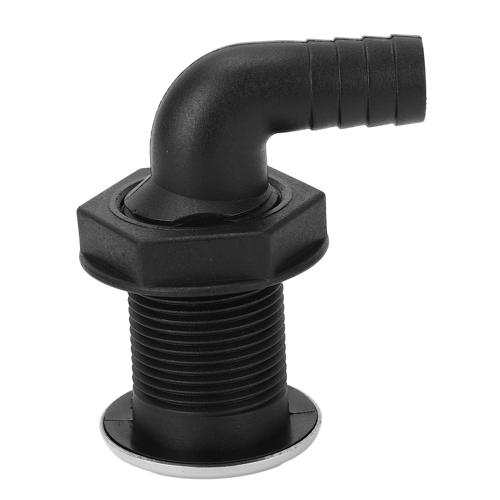 

3 4inch 20mm Boat Thru Hull Fittings Hose Nylon Through Hull Connector Twist Adjust for Boat Transoms Fish Wells Ice