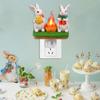 Cartoon Easter Lamp Wall Mounted LED Lights US Plug Bunny Decoration Light  Night
