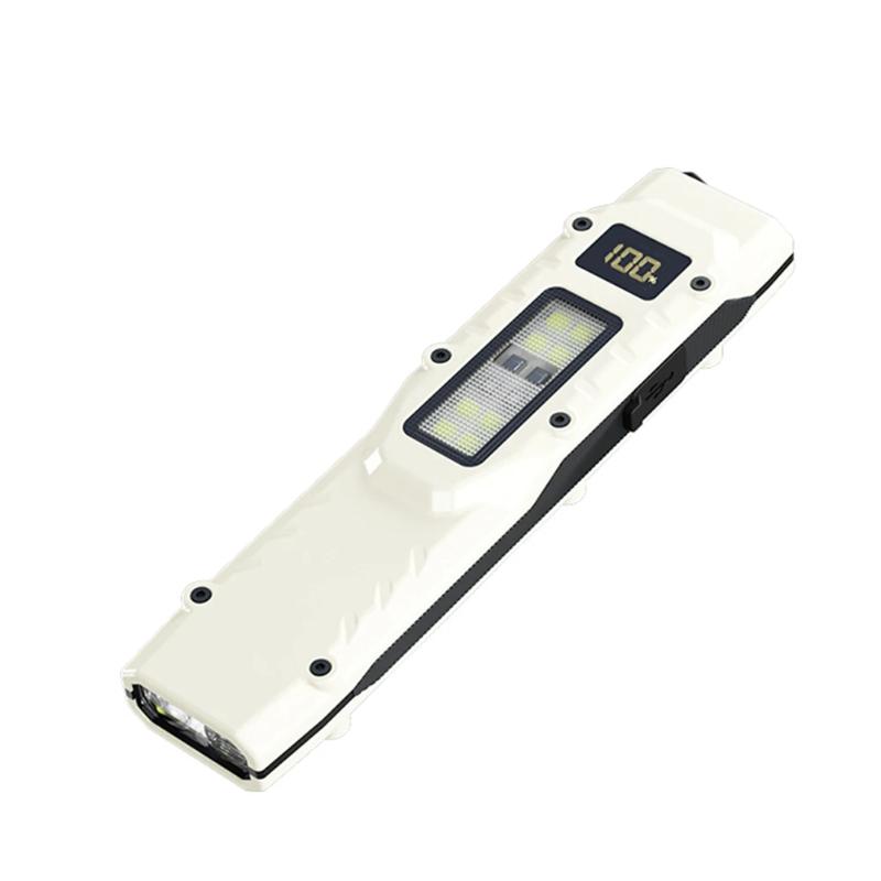 EDC Rechargeable LED Flashlight Type-C Charging Super Bright Tactical Flashlight COB Work Light Portable Multifunctional Flashlight Waterproof