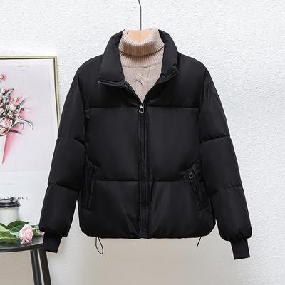 Verdickte Winter Daunen Baumwollwattierte Jacke Damen Kurz Brot Kleidung Lockere Baumwollwattierte Jacke Stehkragen Baumwollwattierter Mantel Mantel