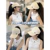 High Ponytail Large Brim Baseball Cap Women's Thin Hat Summer Half-empty Top Large Brim Cap Showing Small Face