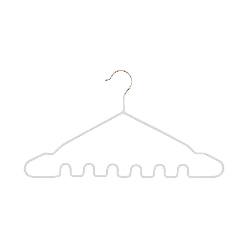 

Вішалка Гардероб Нижня білизна Жилет Одяг для домашнього вішання Без слідів Сушіння одягу Хвиля Підтримка одягу Зберігання Багатофункціональна вішалка 1PC білий