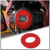 Red Carbon Fiber Steering Wheel  Circle Trim For For Toyota Supra 19-24