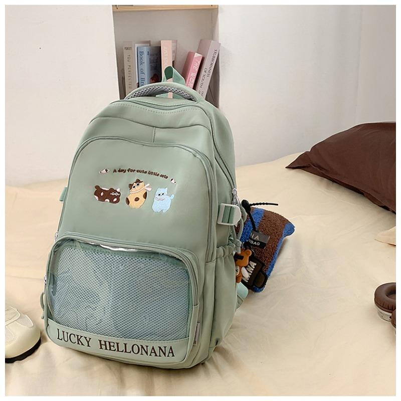 New high-value, fresh, sweet and cute animal backpack, lightweight spring outing for junior and high school students, and large-capacity backpack.