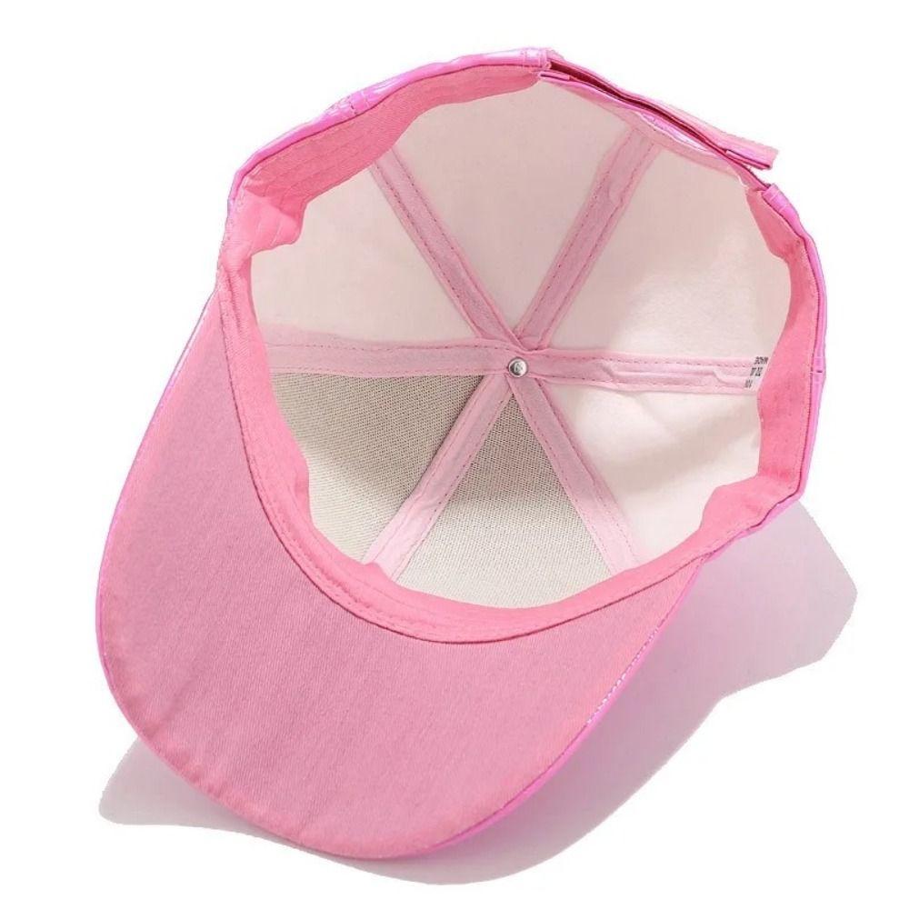 Adjustable Snapback Faux Leather Baseball Cap PU Sparkly Party Hat Party Occasions