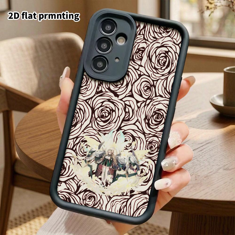 Phone case: 2D flat Samsung Galaxy A34 A35 M05 M06 S20 S22 S21 FE Plus 5G case, blonde girl, Christmas and Halloween gift