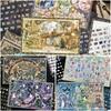 PET 3D Landscape Sticker 3D DIY Cabin Scene Sticker Cute Miniature Scene Collage  Decompress