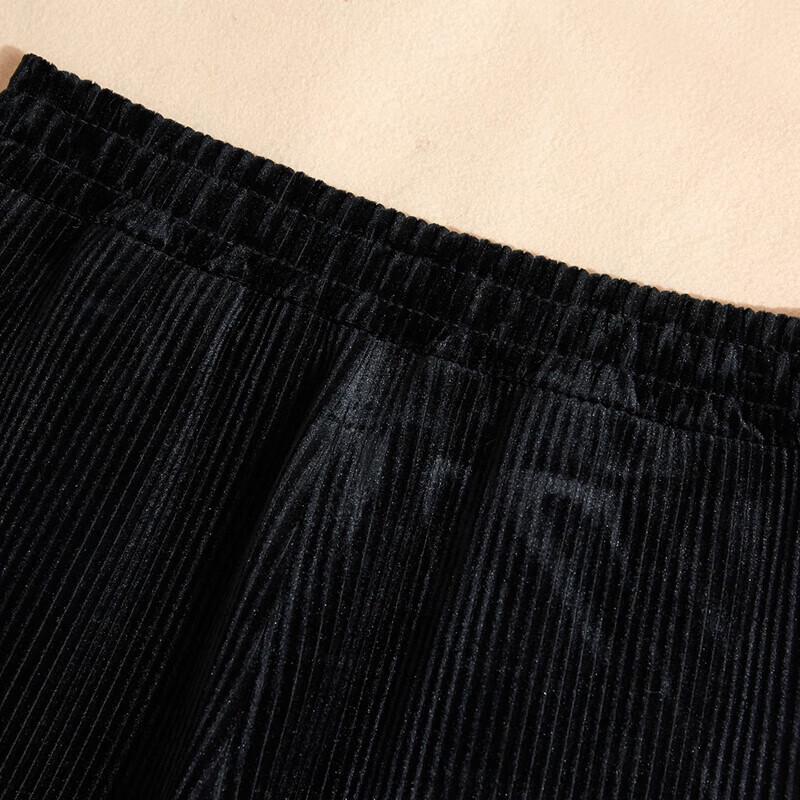 Women's 2025 Winter High-Waist Plus Velvet Wide-Leg Casual Pants