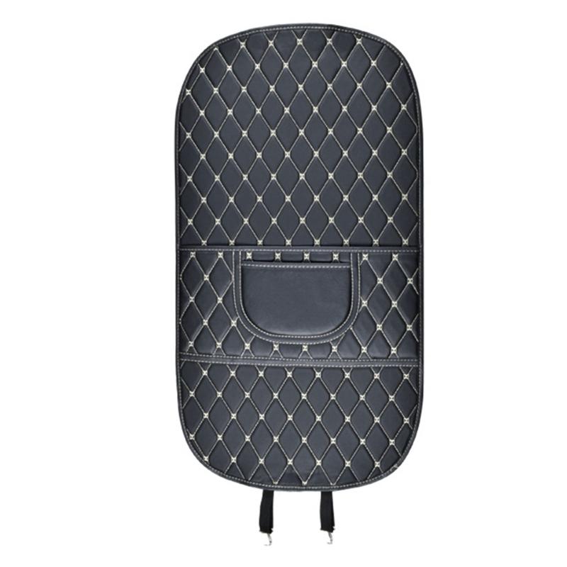 Easy Clean Car Seat Back Cover Waterproof Leather Kick Guard Easy Installation Full Protection Mat Cover