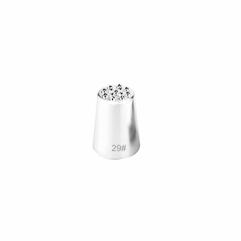 304 Stainless Steel Grass-Shaped Piping Tips Set - 3PCS for Baking DIY