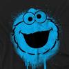 Sesame Street Unisex Adult Cookie Monster Graffiti Long-Sleeved T-Shirt