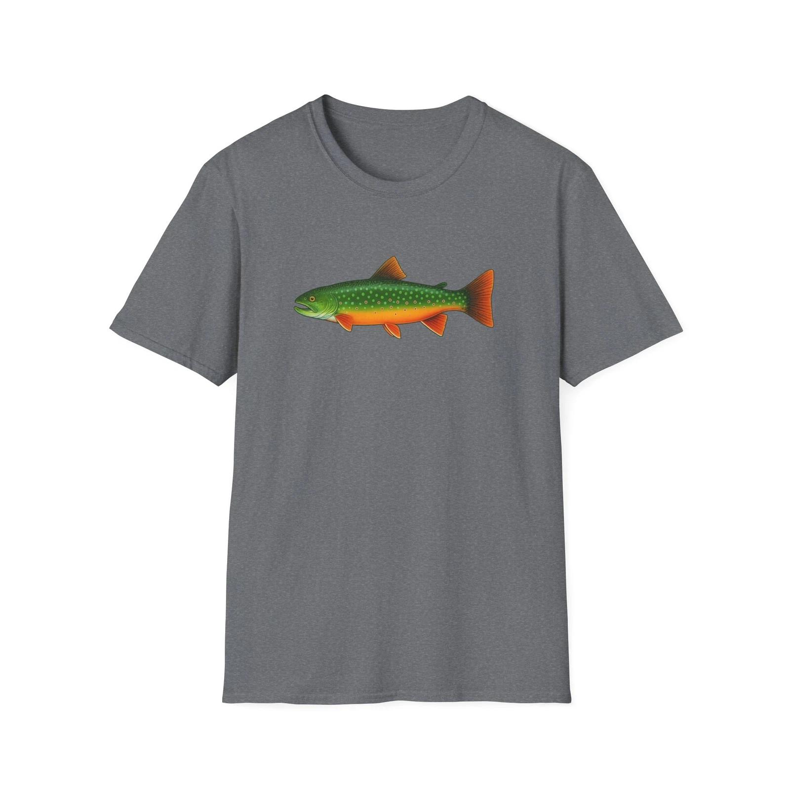 Native Brook Trout Softstyle T-Shirt for Fly Fishing, Great Smoky Mountains S
