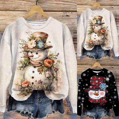 Hoodies Für Damen Trendiges Damen Merry Christmas Aufdruck Sweatshirt Fleece Langarmshirts Pullover Herbst Ropa De Mujer