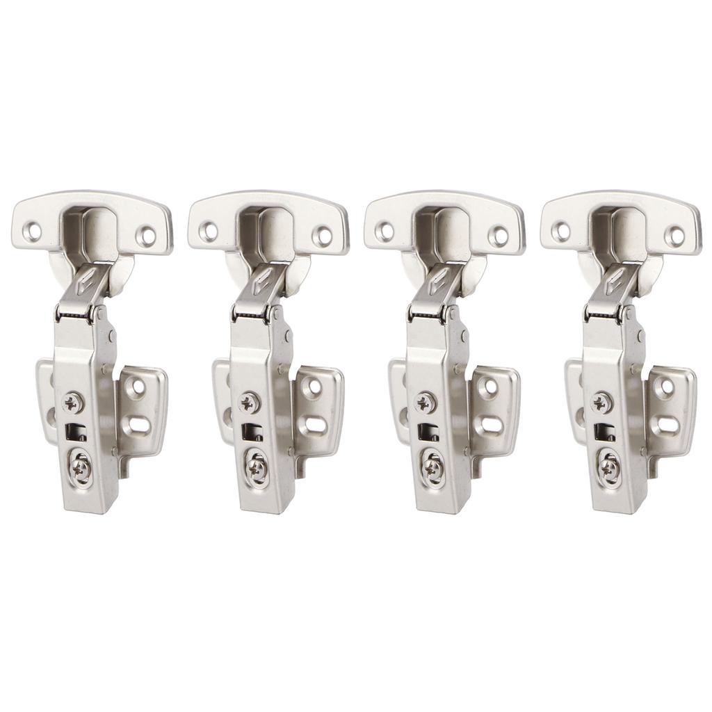4Sets Hinges for Cabinet Kitchen W/Damping Buffer Door Bisagra Cold Rolled Steel HardwareStraight