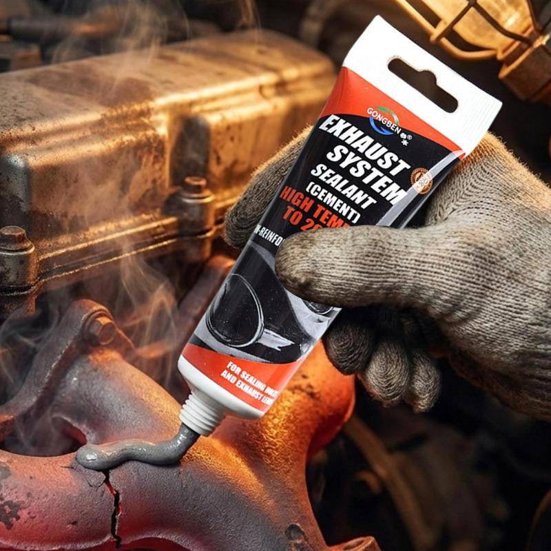 100ml Hochtemperatur-Dichtmittel Auto-Auspuffrohr Endrohr Schalldämpfer Motorradreparatur Autoreparaturwerkzeug Pastenkleber Automobilmetall