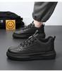 Spring Men's Breathable White Korean-Style Trendy Thick-Soled Casual Skate Shoes