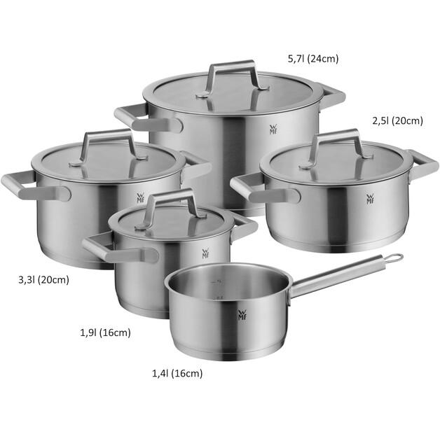 Set of WMF Comfort Line Saucepans, 5 Items (3201112135)