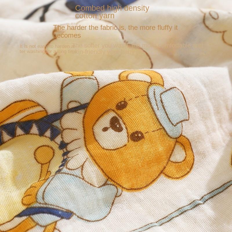 100x110cm Package Single Type A Pure Cotton Summer Thin Double-layer Gauze Bath Towel Pure Cotton Newborn Baby Blanket