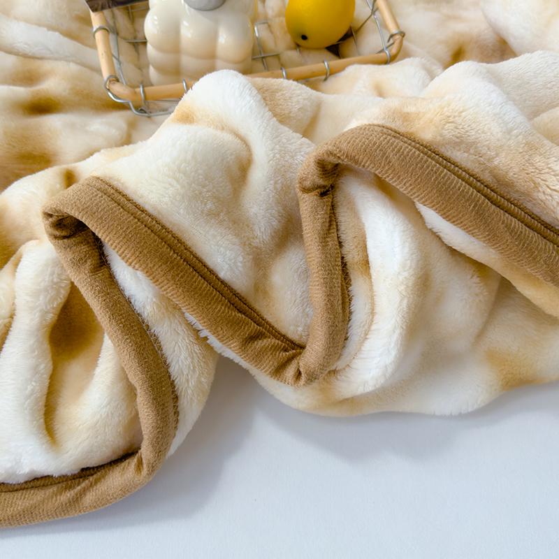 Grade A Imitation Rabbit Fur Blanket Winter Thick Warm Double Layer Bubble Velvet Office Blanket Fluffy Soft Sofa Throw Blankets
