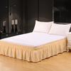 Elastic Bed Skirt Solid Color Ruffled Bed Skirt Elastic Bed Skirt Multiple Colors Multiple Sizes
