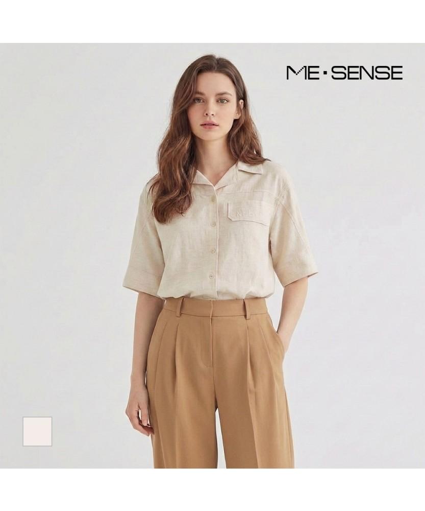 MESENSE Collared Short Sleeve Shirt_Mb44Blm104Z