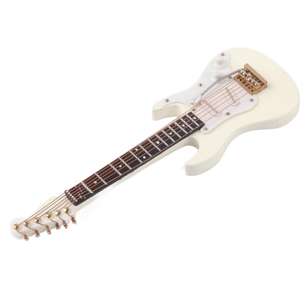 Guitar Model Mini Exquisite Musical Instrument Decorative Handicraft Ornament for Home Office