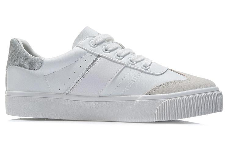 Li Ning Vulc Lite Low top Skateboard Shoes Men's White AGCR339-1