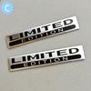 2PCS Metal Aluminium LIMITED EDITION Logo Emblem Car Fender Trunk Badge Decal Car Accessories