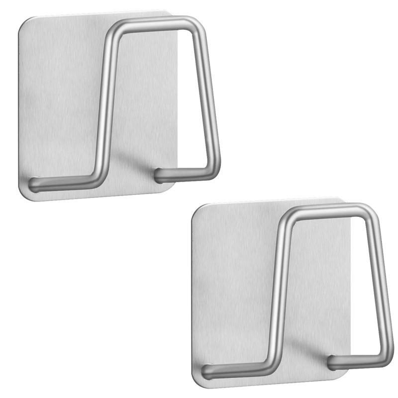 

Полка для кухонной мойки из нержавеющей стали 304, кронштейн для хранения губки, липкий крючок для слива, настенное хранилище, аксессуары для хранения