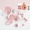 9i9 Kids' Cartoon Rabbit Mid-Tube Socks 5-Pack