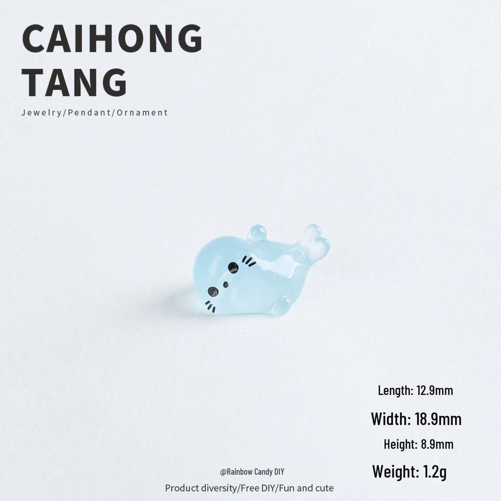 New DIY Creative Miniature Luminous Baby Seal Ornament
