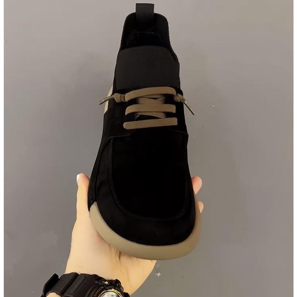 2025 Autumn New Small Soft Leather Business Casual One-pedal Comfortable Fashion Versatile Soft-soled Leather Shoes Men's Shoes Velvet