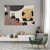1pc Modern Cat Print Tapestry, Made of Polyester, Machine Washable, Suitable for Bedroom and Living Room Décor.