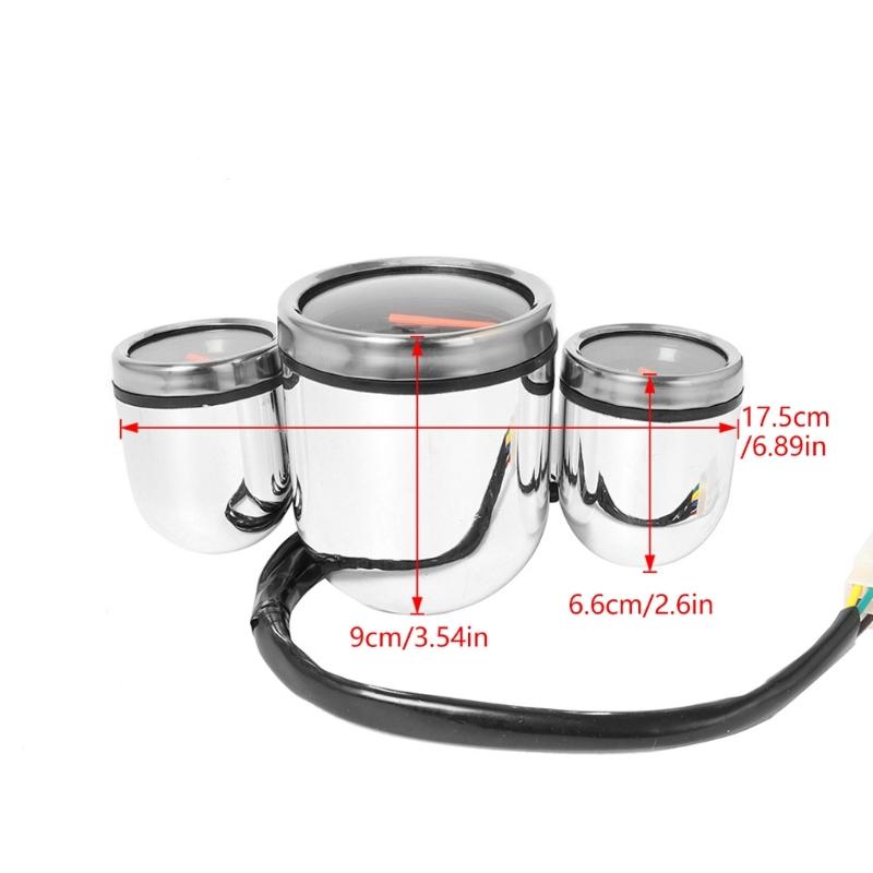 Universal Motorcycle Instrument Cluster with Shock Resistant & Waterproof Seal Bike Modification for Various Vehicles