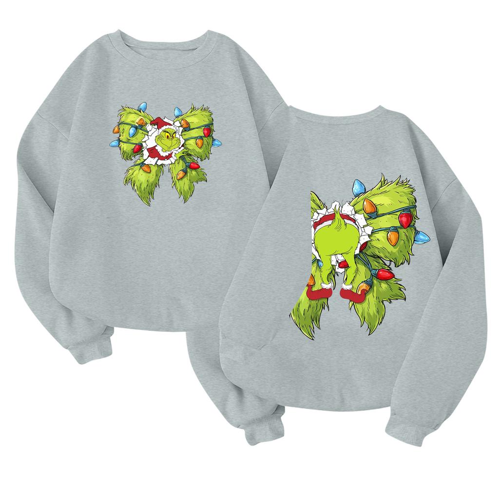 Children's Fashionable Lightweight Long-sleeved Round Neck Pullover With Pockets Printed Pullover