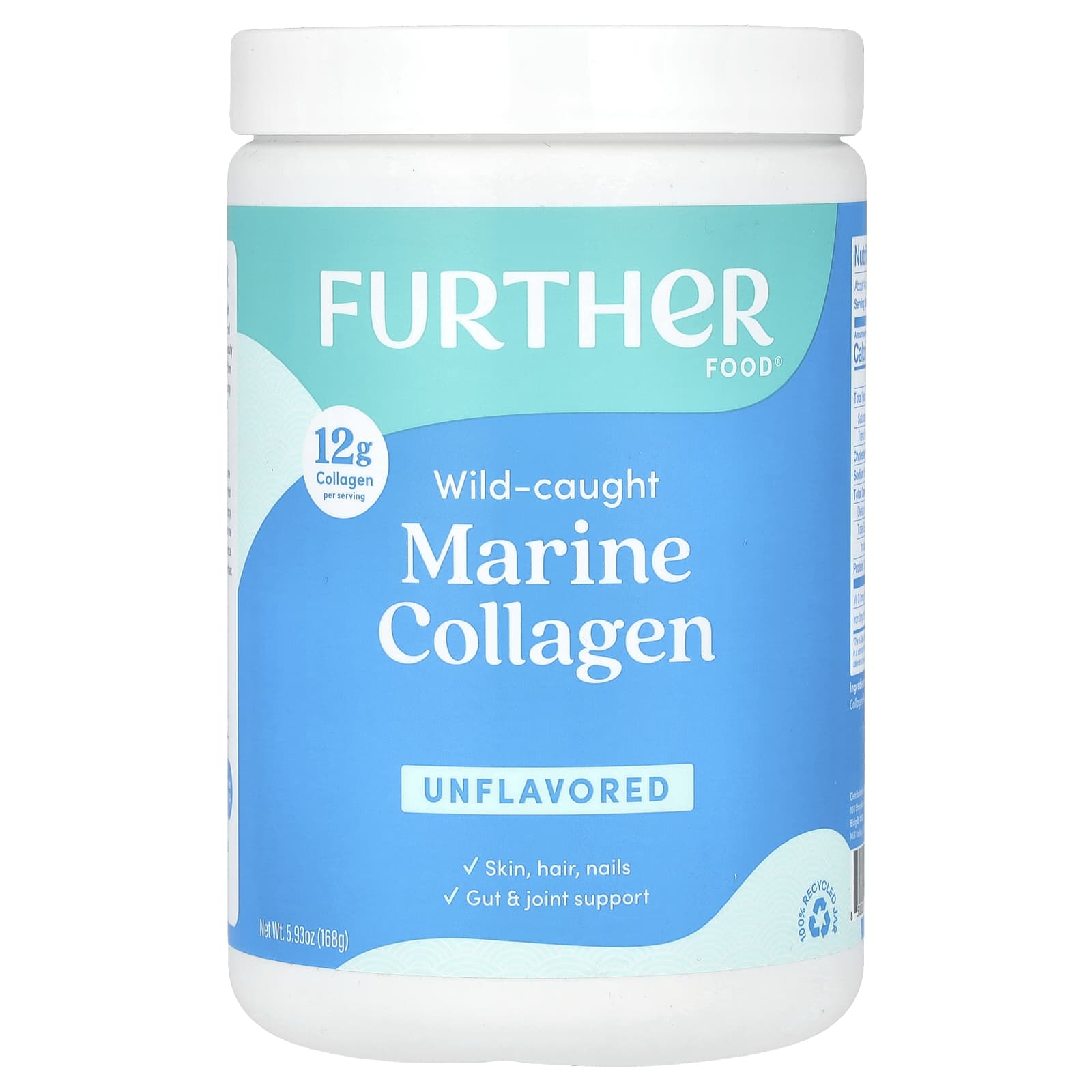 

Wild Marine Collagen, Unflavored, 168G(5.93Oz)